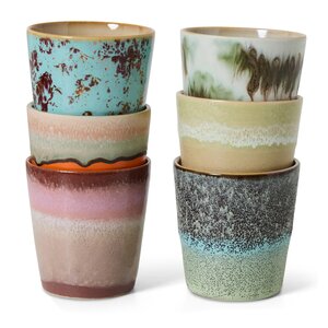 HKliving HKliving koffiemok surreal, set van 6