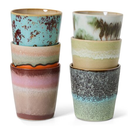 HKliving HKliving koffiemok surreal, set van 6