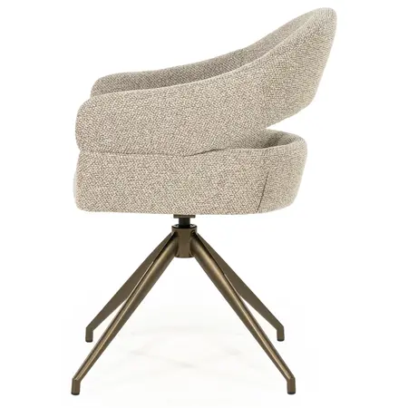 Eleonora Eleonora eetkamerstoel Hailey taupe