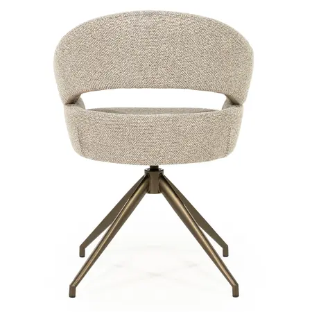 Eleonora Eleonora eetkamerstoel Hailey taupe