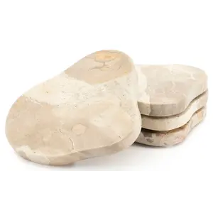 By-Boo onderzetter Coaster marrone, set van 4