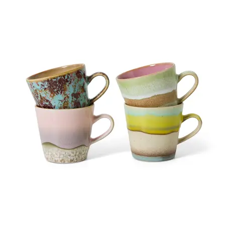 HKliving HKliving americanomok Rococo, set van 4