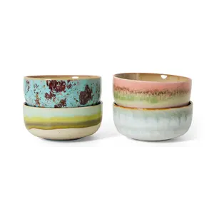 HKliving dessertkom Impression, set van 4