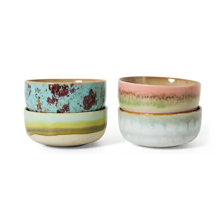 HKliving HKliving dessertkom Impression, set van 4