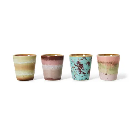 HKliving HKliving ristrettomok Futurism, set van 4