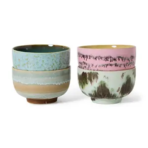 HKliving HKliving noodle kom dada, set van 4