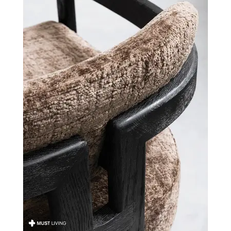 Must Living MUST Living fauteuil Kelly hazelnoot