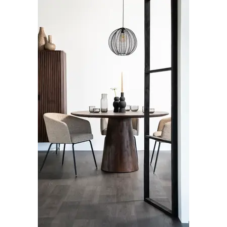 Eleonora Eleonora eettafel Aron bruin 130 cm