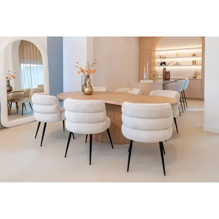 Richmond Interiors Richmond eettafel Riva naturel 230 cm