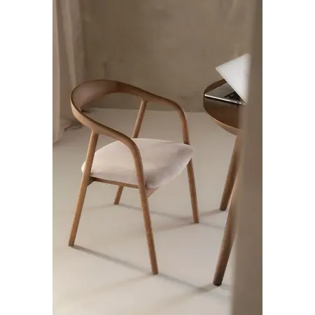 Eleonora Eleonora eetkamerstoel Rayven lichtbruin