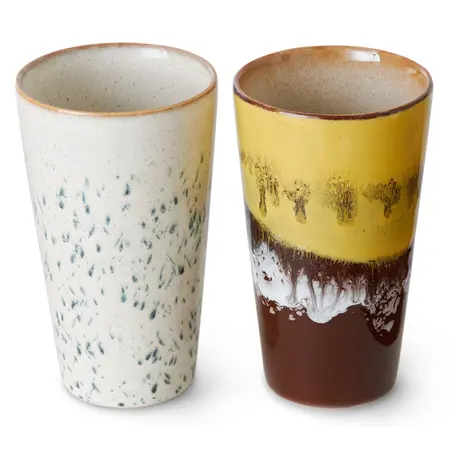 HKliving HKliving lattemok Brine, set van 2