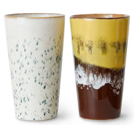 HKliving HKliving lattemok Brine, set van 2