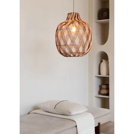 Good&Mojo Good&Mojo hanglamp Mendoza Naturel/Bruin L
