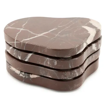 By-Boo By-Boo onderzetter Coaster rosso, set van 4