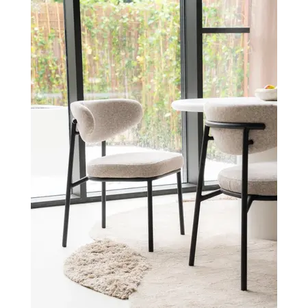 By-Boo By-Boo eetkamerstoel Jari beige