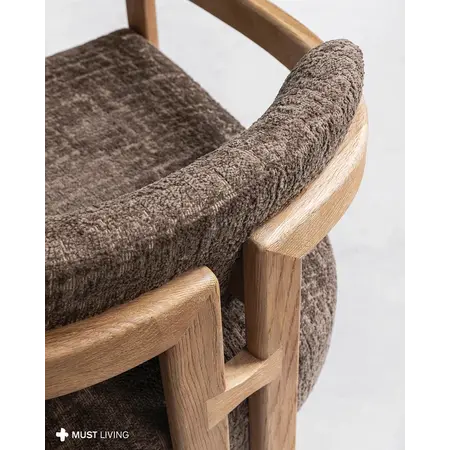 Must Living MUST Living fauteuil Kelly hazelnoot