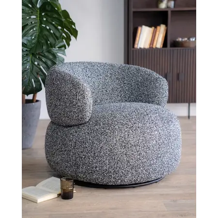 Eleonora Eleonora draaifauteuil Maeve zwart