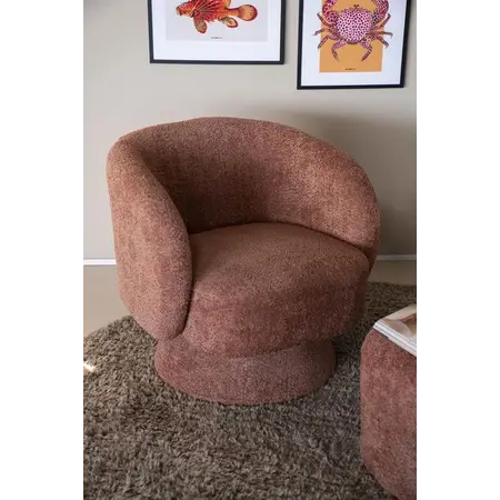 By-Boo By-Boo draaifauteuil Balou terracotta