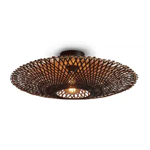 Good&Mojo plafonniere Kalimantan zwart medium