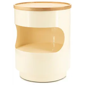 By-Boo bijzettafel Tondo beige