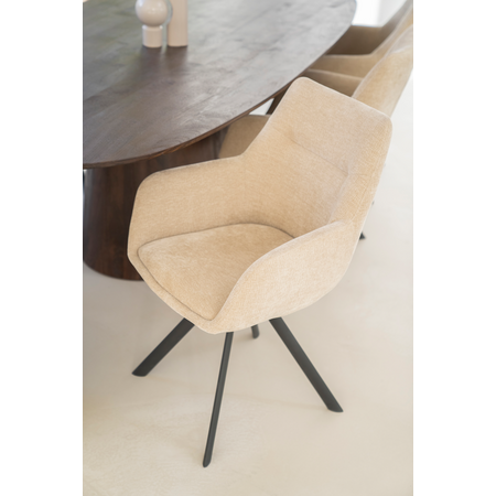 By-Boo By-Boo eetkamerstoel Bliss taupe