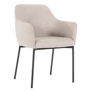 Eleonora eetkamerstoel Paul taupe