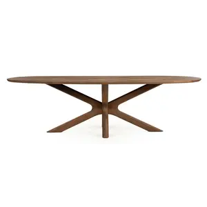 Eleonora eettafel Tycho lichtbruin 260 cm