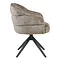 Eetkamerstoel Lio taupe met zwart frame