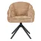 Eetkamerstoel Lio kaneel met zwart frame