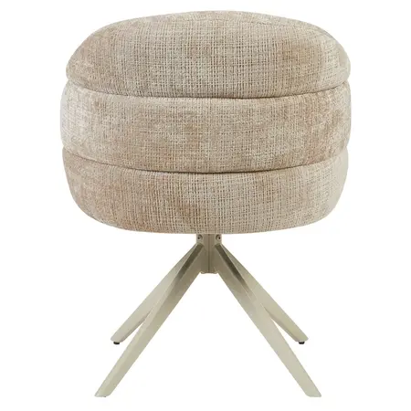 Eetkamerstoel Lio beige met beige frame