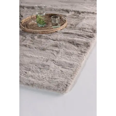 Must Living MUST Living vloerkleed Lodge taupe 200x290 cm