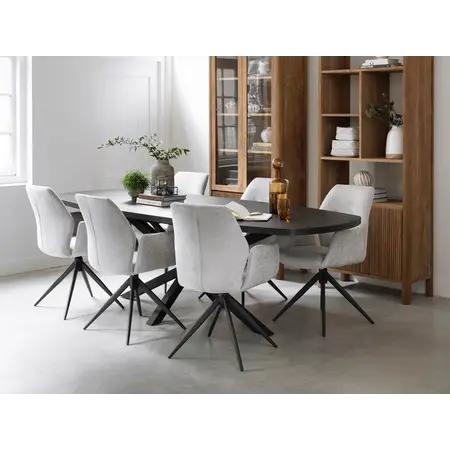 Uitschuiftafel Manilla deens ovaal