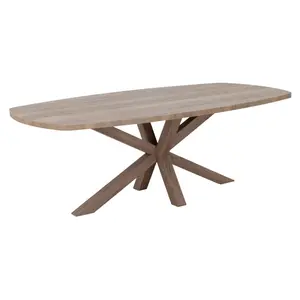 Eettafel Uruguay lamulux deens ovaal