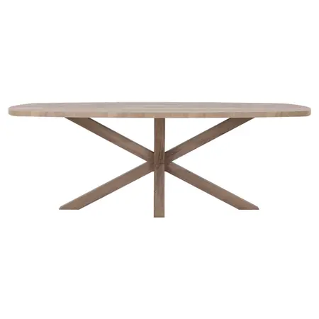 Eettafel Uruguay lamulux deens ovaal