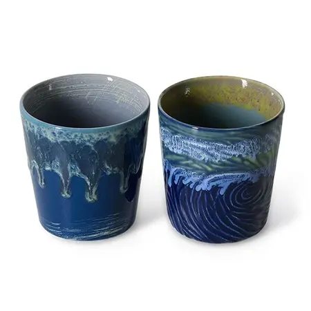 HKliving HKliving koffiemok Van Gogh starry night, set v 2