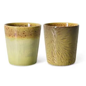 Hkliving koffiemok Van Gogh sunflowers, set van 2