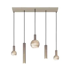 Ztahl hanglamp Riva 5 quartz