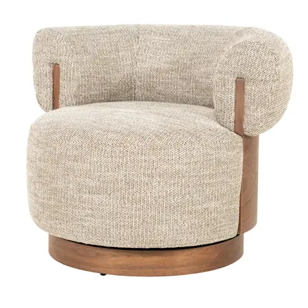 Eleonora Eleonora draaifauteuil Nila taupe