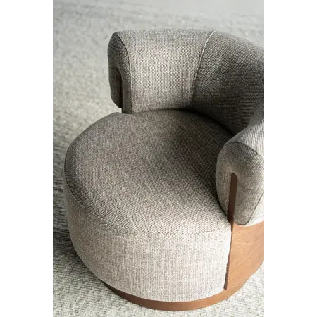 Eleonora Eleonora draaifauteuil Nila taupe