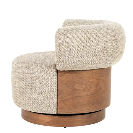 Eleonora Eleonora draaifauteuil Nila taupe