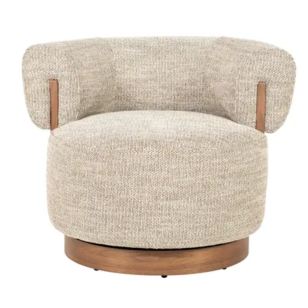 Eleonora Eleonora draaifauteuil Nila taupe