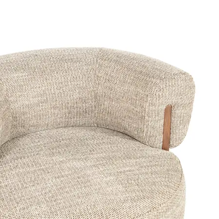 Eleonora Eleonora draaifauteuil Nila taupe