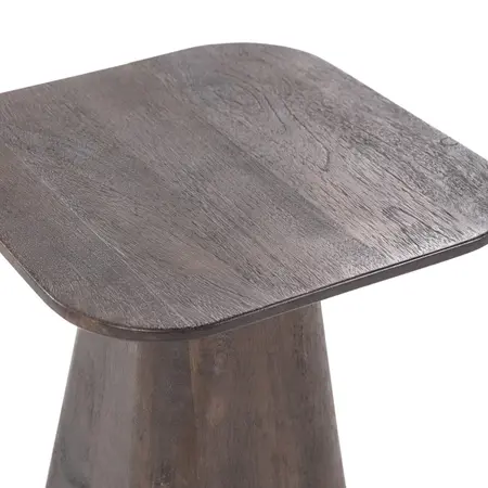 Eleonora Eleonora bijzettafel Aron bruin vierkant