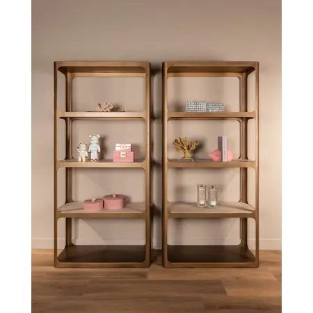 Richmond Interiors Richmond boekenrek Claridge goud antiek