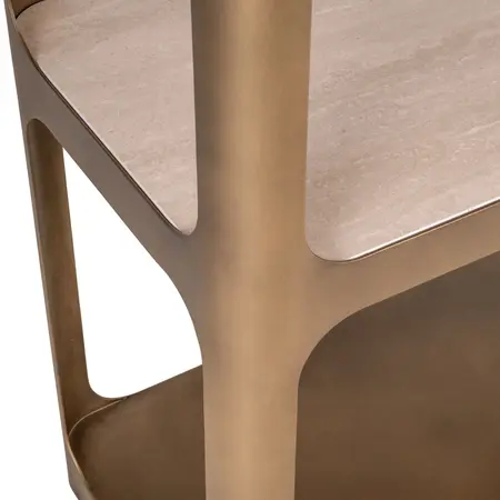 Richmond Interiors Richmond boekenrek Claridge goud antiek