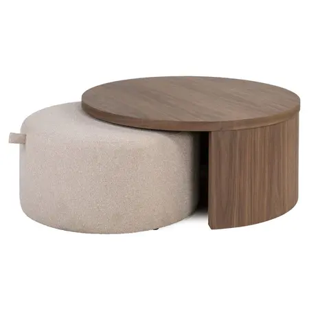 Richmond Interiors Richmond salontafel Windsor walnoot, set van 2