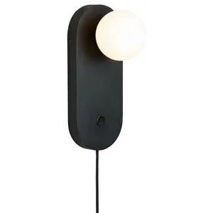 Good&Mojo wandlamp Java bamboe zwart