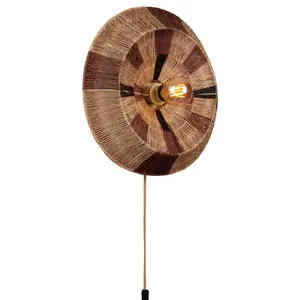 Good&Mojo wandlamp Serengeti small naturel/bruin