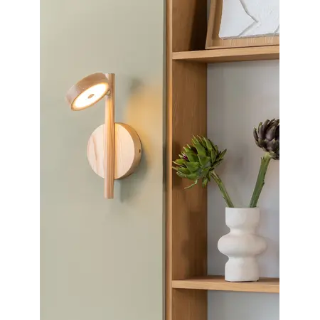 Good&Mojo Good&Mojo wandlamp Okinawa essenhout naturel