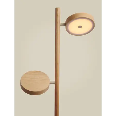 Good&Mojo Good&Mojo vloerlamp Okinawa essenhout 2 naturel